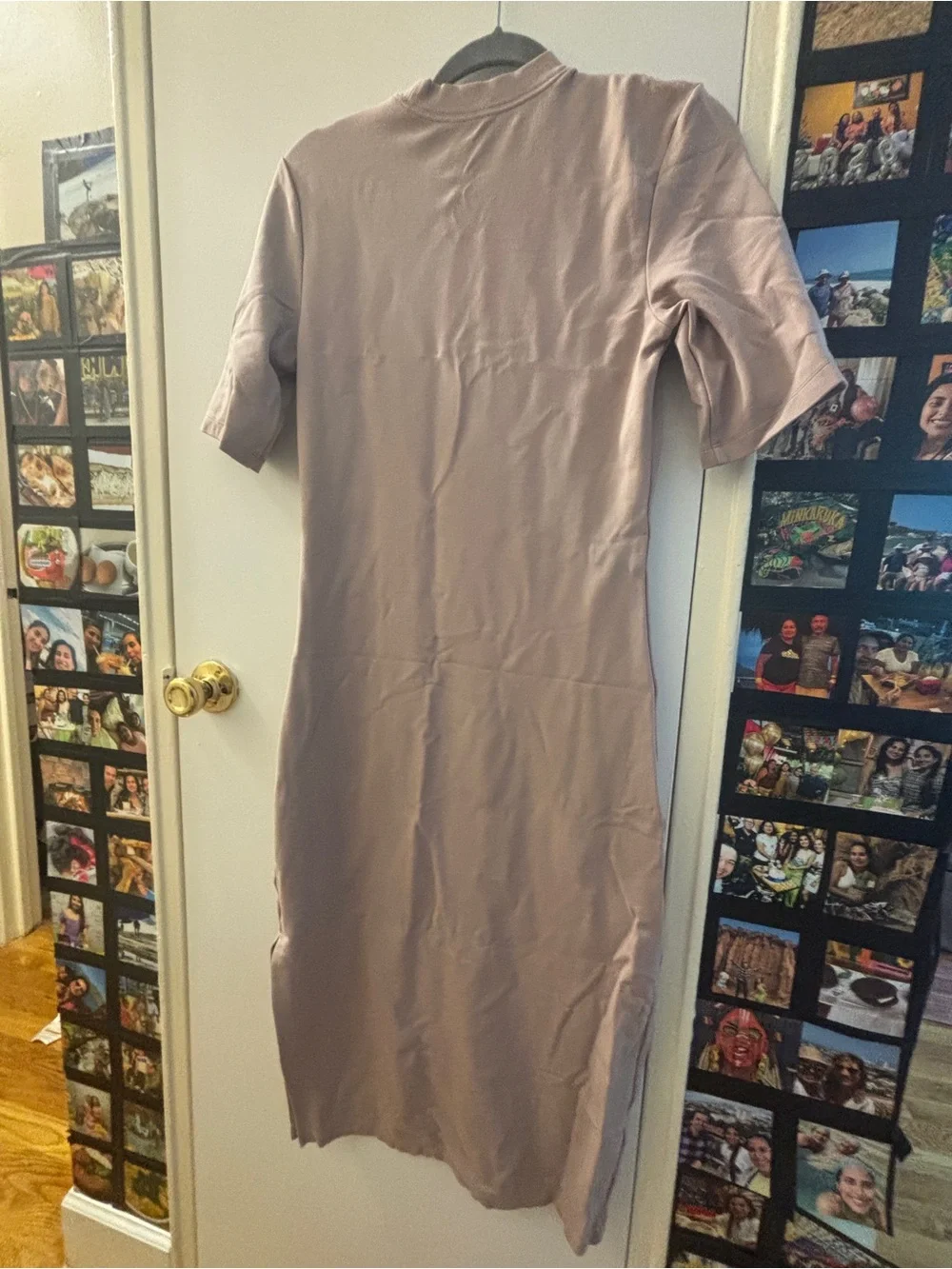 Nike Midi Dress in Taupe/Nude